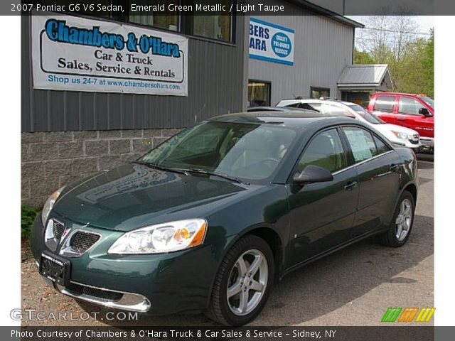 2007 Pontiac G6 V6 Sedan in Emerald Green Metallic