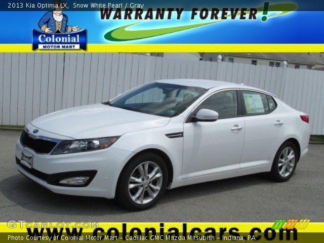 2013 Kia Optima LX in Snow White Pearl
