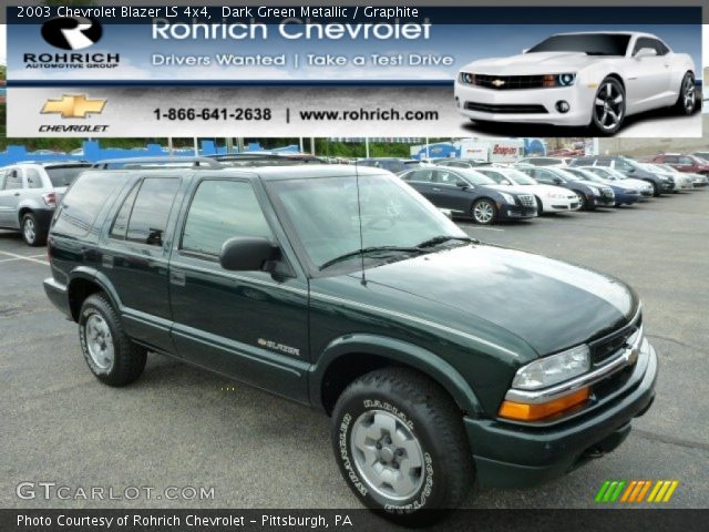 2003 Chevrolet Blazer LS 4x4 in Dark Green Metallic