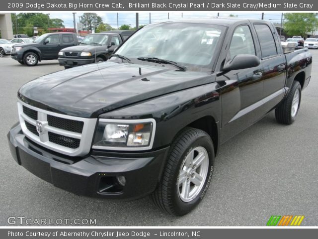 2009 Dodge Dakota Big Horn Crew Cab in Brilliant Black Crystal Pearl