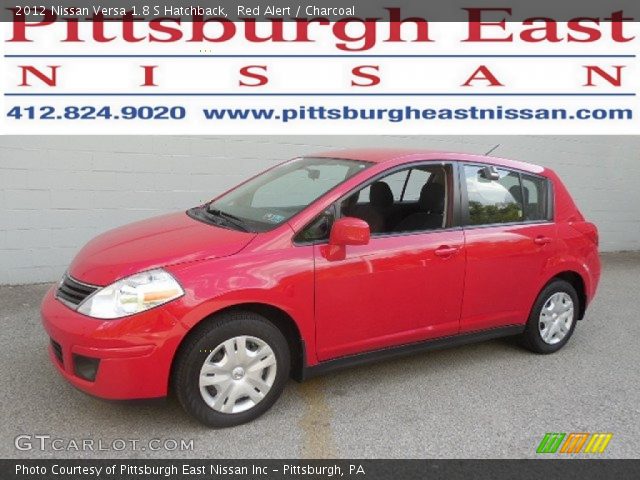 2012 Nissan Versa 1.8 S Hatchback in Red Alert