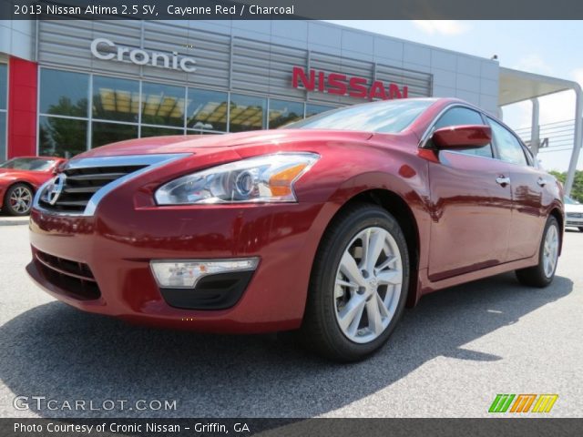 2013 Nissan Altima 2.5 SV in Cayenne Red