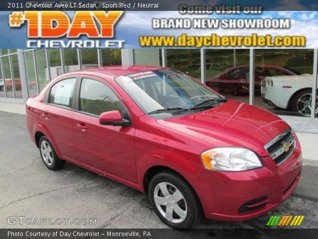 2011 Chevrolet Aveo LT Sedan in Sport Red