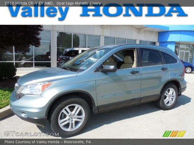 2010 Honda CR-V EX AWD in Opal Sage Metallic