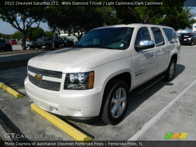 2012 Chevrolet Suburban LTZ in White Diamond Tricoat