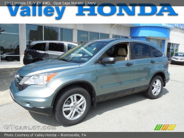 2011 Honda CR-V EX 4WD in Opal Sage Metallic