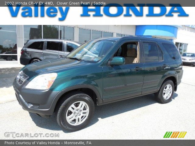 2002 Honda CR-V EX 4WD in Clover Green Pearl