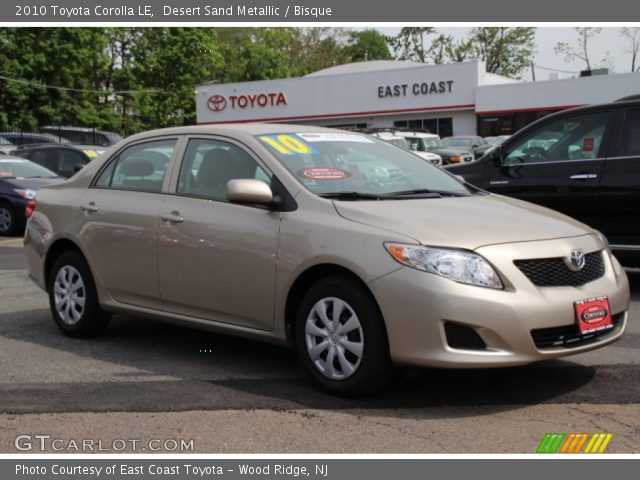 2010 Toyota Corolla LE in Desert Sand Metallic