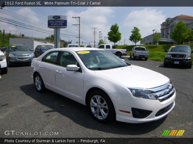 2012 Ford Fusion SE in White Platinum Tri-Coat