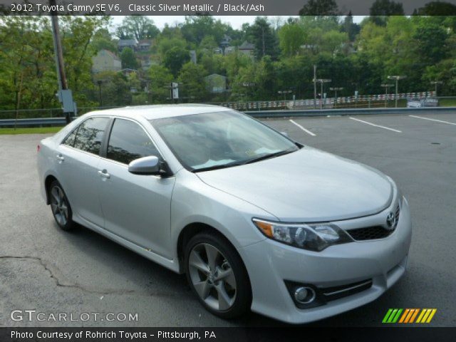 2012 Toyota Camry SE V6 in Classic Silver Metallic
