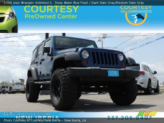 2009 Jeep Wrangler Unlimited X in Deep Water Blue Pearl