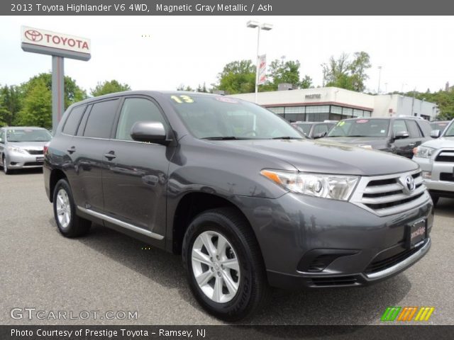 2013 Toyota Highlander V6 4WD in Magnetic Gray Metallic