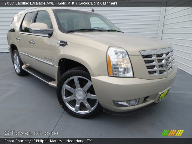 2007 Cadillac Escalade AWD in Gold Mist