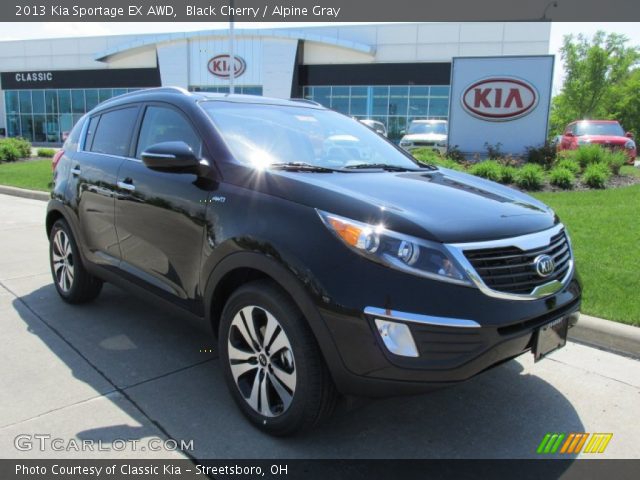 2013 Kia Sportage EX AWD in Black Cherry