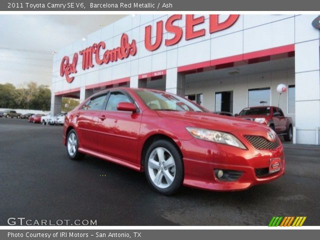 2011 Toyota Camry SE V6 in Barcelona Red Metallic
