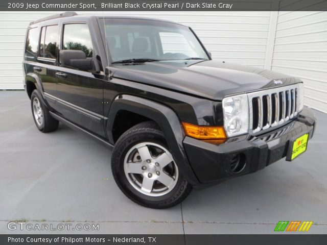 2009 Jeep Commander Sport in Brilliant Black Crystal Pearl