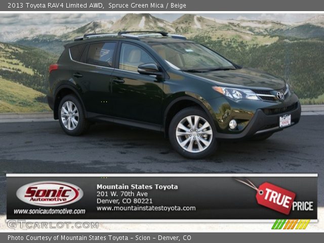 2013 Toyota RAV4 Limited AWD in Spruce Green Mica