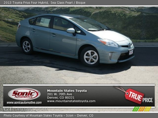 2013 Toyota Prius Four Hybrid in Sea Glass Pearl