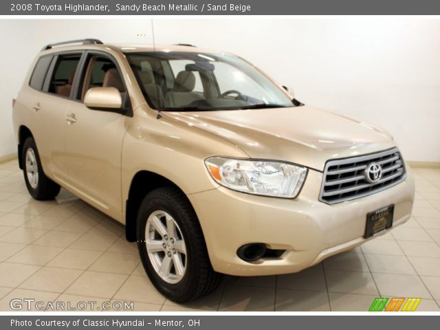 2008 Toyota Highlander  in Sandy Beach Metallic