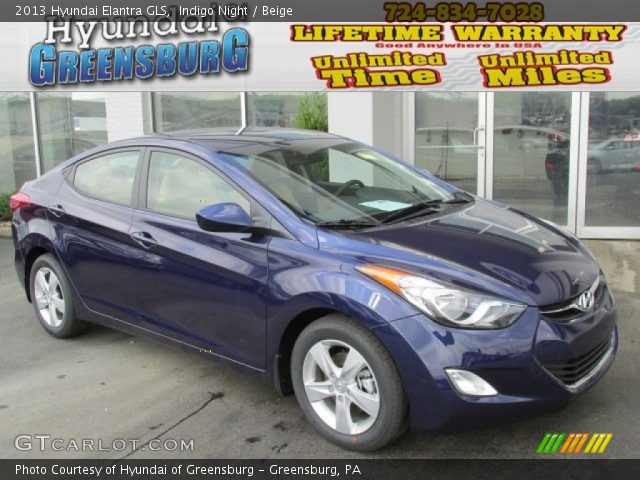 2013 Hyundai Elantra GLS in Indigo Night