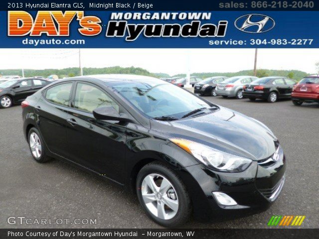 2013 Hyundai Elantra GLS in Midnight Black