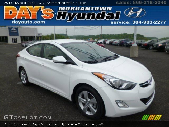 2013 Hyundai Elantra GLS in Shimmering White