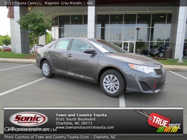 2013 Toyota Camry L in Magnetic Gray Metallic