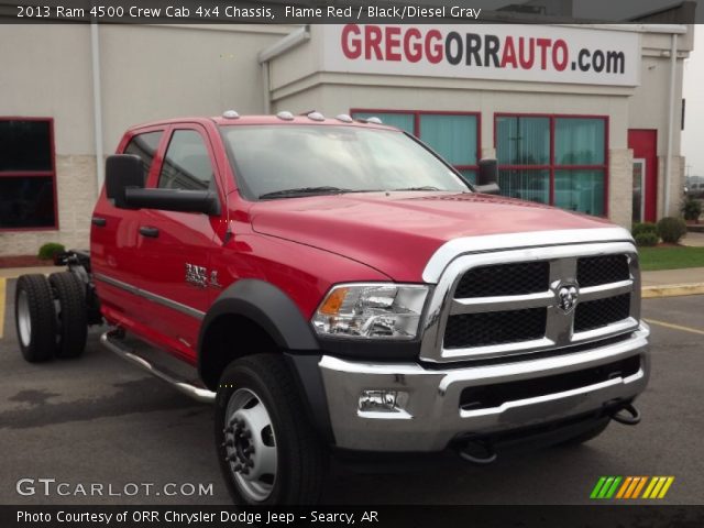 2013 Ram 4500 Crew Cab 4x4 Chassis in Flame Red