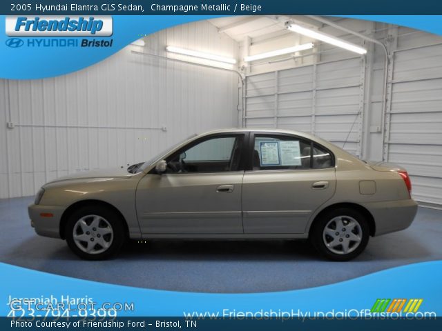 2005 Hyundai Elantra GLS Sedan in Champagne Metallic