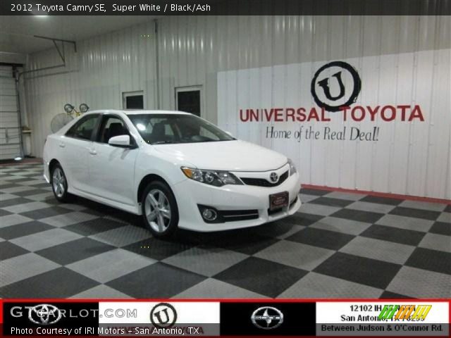 2012 Toyota Camry SE in Super White