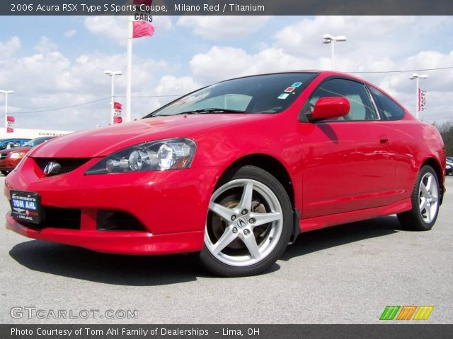 2006 Acura RSX Type S Sports Coupe in Milano Red
