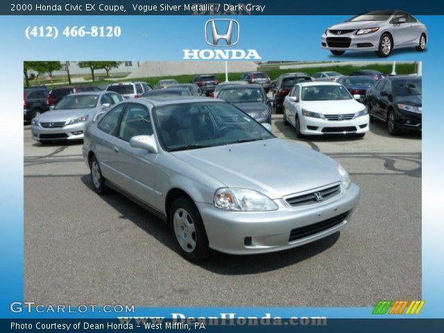 2000 Honda Civic EX Coupe in Vogue Silver Metallic