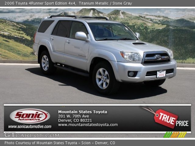 2006 Toyota 4Runner Sport Edition 4x4 in Titanium Metallic