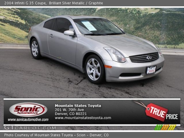 2004 Infiniti G 35 Coupe in Brilliant Silver Metallic