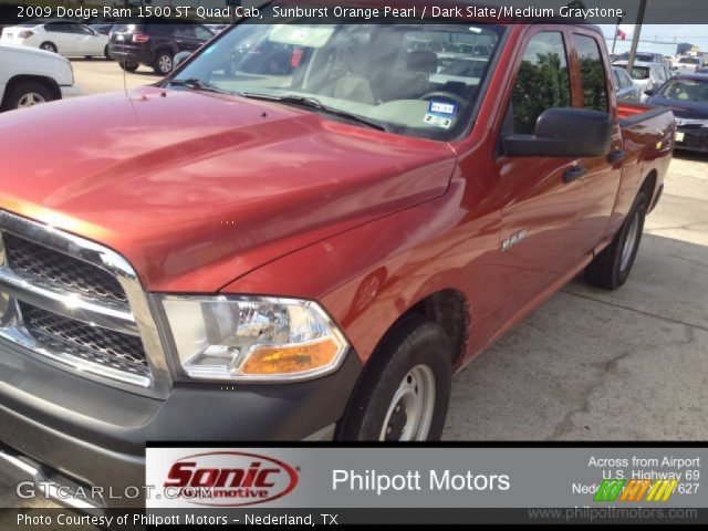 2009 Dodge Ram 1500 ST Quad Cab in Sunburst Orange Pearl