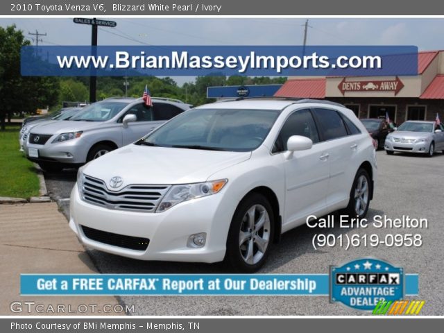 2010 Toyota Venza V6 in Blizzard White Pearl