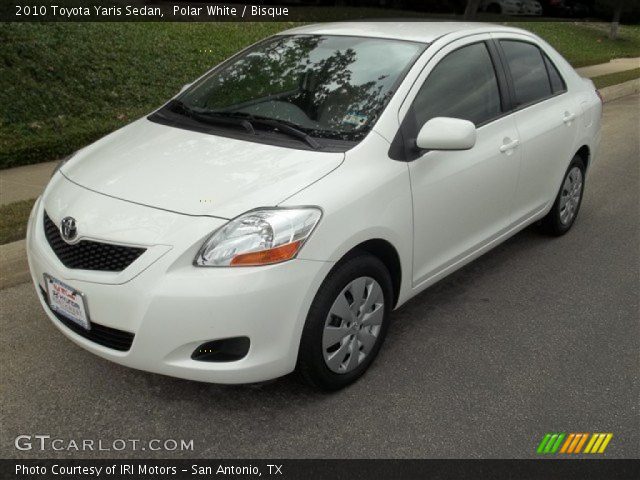 2010 Toyota Yaris Sedan in Polar White