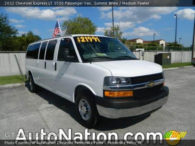2012 Chevrolet Express LT 3500 Passenger Van in Summit White
