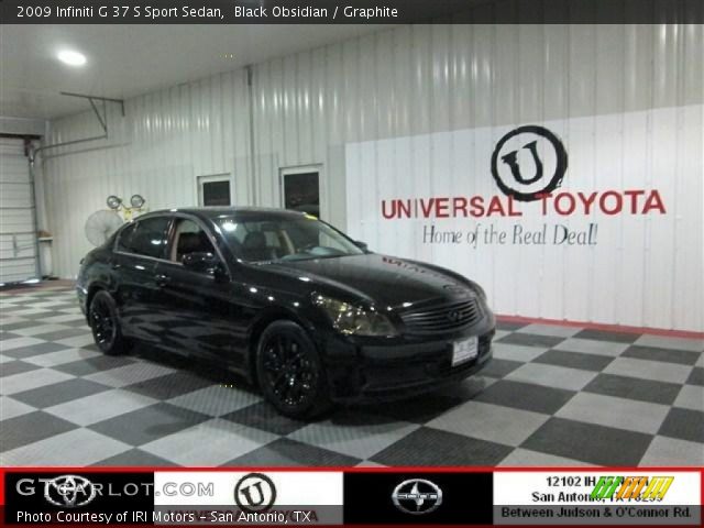 2009 Infiniti G 37 S Sport Sedan in Black Obsidian