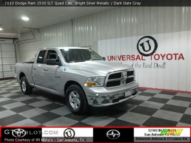 2010 Dodge Ram 1500 SLT Quad Cab in Bright Silver Metallic