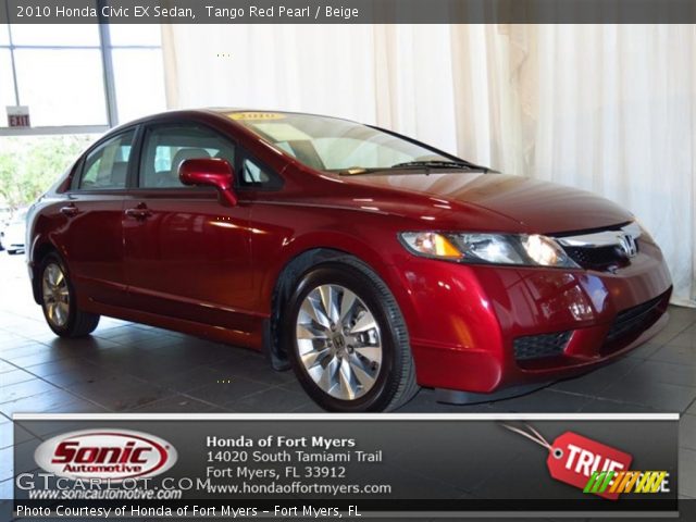 2010 Honda Civic EX Sedan in Tango Red Pearl