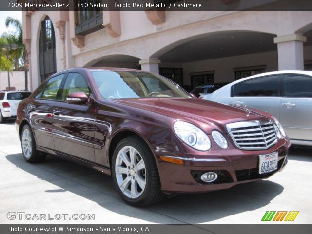 2009 Mercedes-Benz E 350 Sedan in Barolo Red Metallic