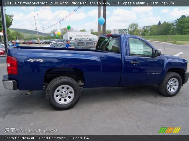 2013 Chevrolet Silverado 1500 Work Truck Regular Cab 4x4 in Blue Topaz Metallic