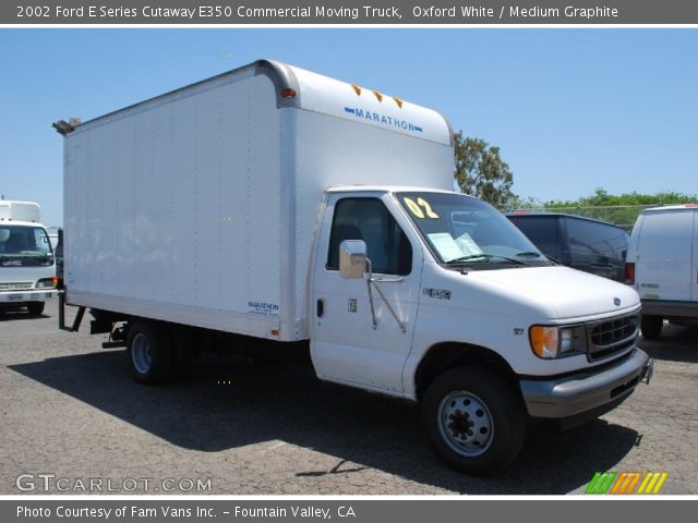 2002 Ford E Series Cutaway E350 Commercial Moving Truck in Oxford White