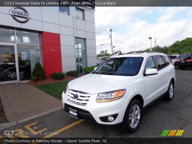 2010 Hyundai Santa Fe Limited 4WD in Pearl White