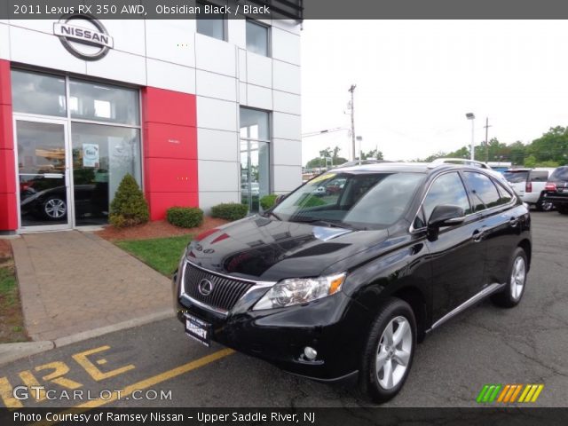 2011 Lexus RX 350 AWD in Obsidian Black