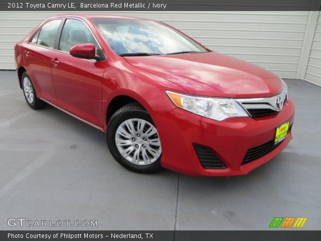 2012 Toyota Camry LE in Barcelona Red Metallic