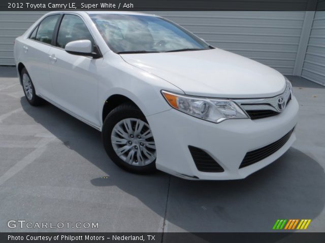 2012 Toyota Camry LE in Super White