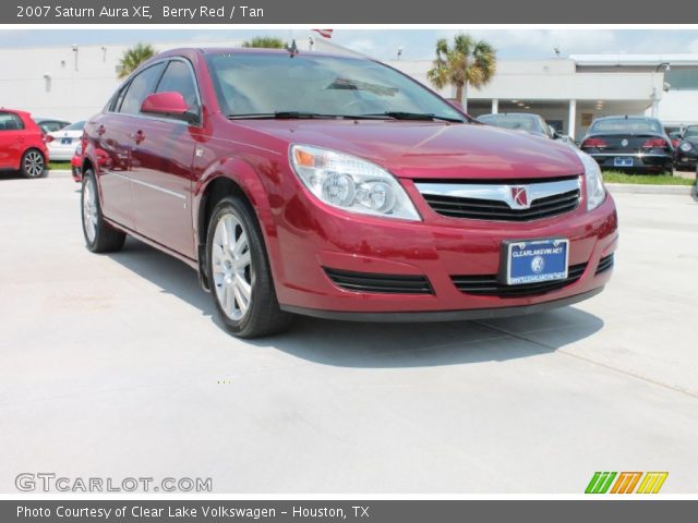 2007 Saturn Aura XE in Berry Red