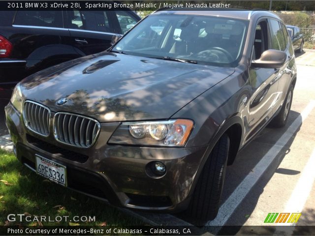 2011 BMW X3 xDrive 28i in Sparkling Bronze Metallic